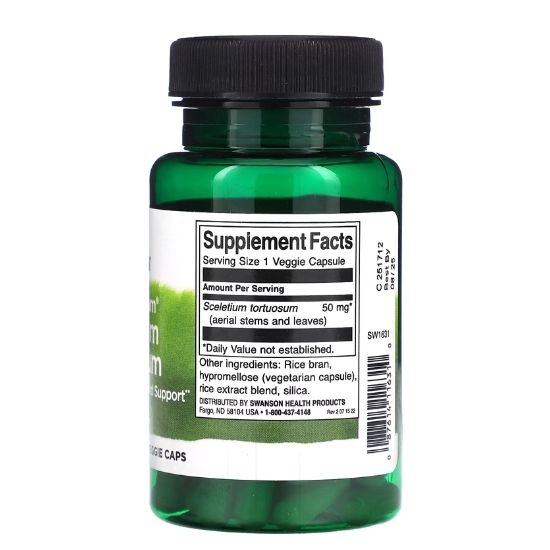 Full Spectrum Sceletium Tortuosum, 50mg, 60 vcaps, Swanson - Vitax.ro