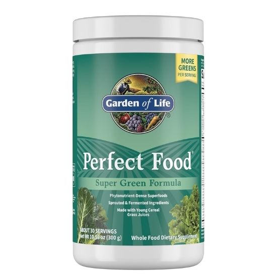Perfect Food Super Green Formula, Powder, 300g, Garden of Life - Vitax.ro