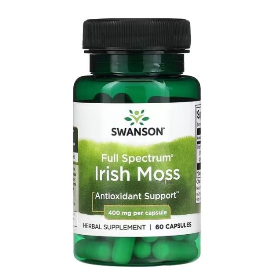 Full Spectrum Irish Moss, 400mg, 60 caps, Swanson - Vitax.ro