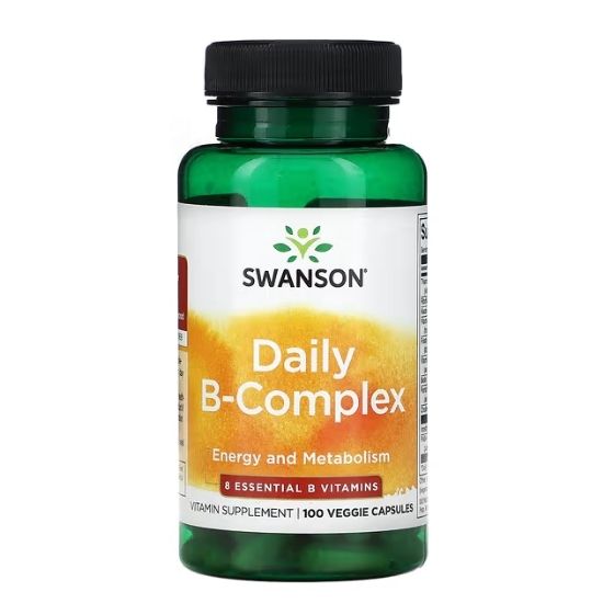 B-Complex, Daily, 100 vcaps, Swanson - Vitax.ro