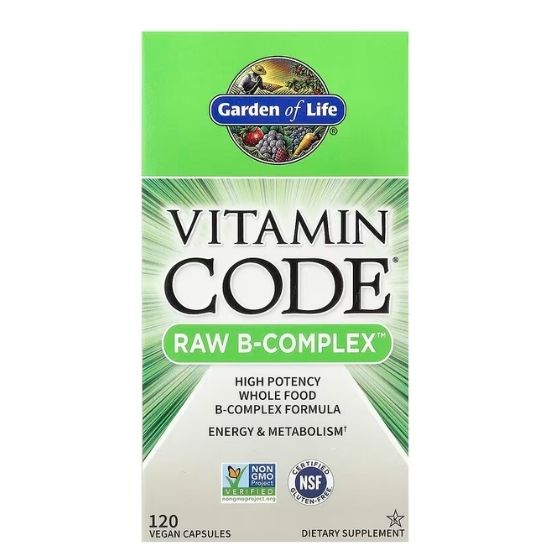 Vitamin Code Raw B-Complex, 120 vegan caps, Garden of Life– Vitax.ro