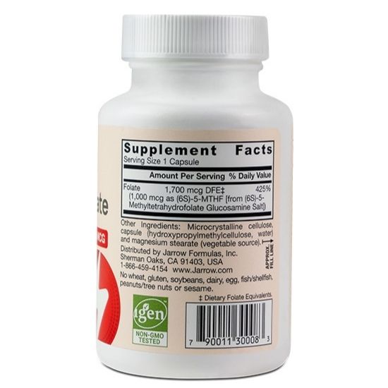 Methyl Folate, 1000mcg, 100 caps, Jarrow Formulas - Vitax.ro
