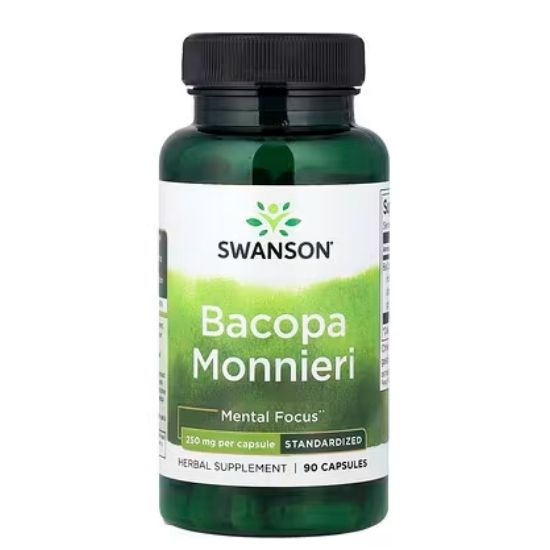 Bacopa Monnieri, 250mg, 90 caps, Swanson - Vitax.ro