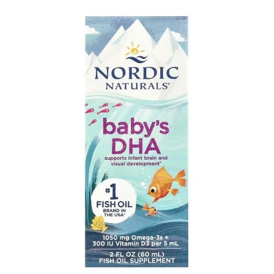 Baby's DHA, 1050mg with Vitamin D3, 60 ml, Nordic Naturals - Vitax.ro