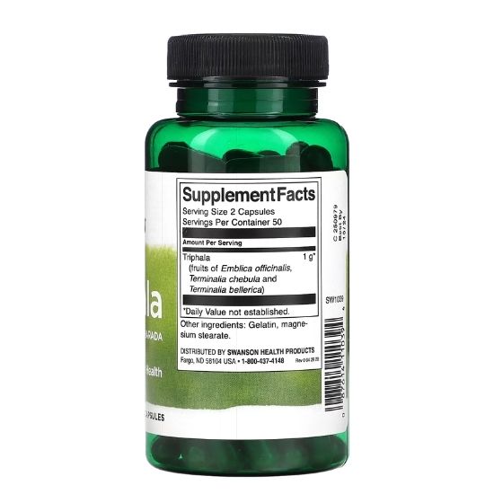 Triphala, 500mg, 100 caps, Swanson - Vitax.ro