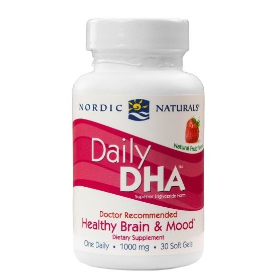 Daily DHA, Strawberry, 30 softgels, Nordic Naturals - Vitax.ro