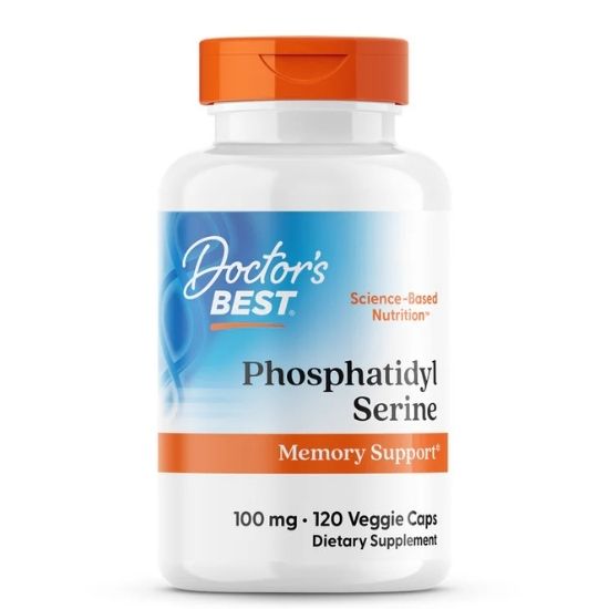 Phosphatidylserine Serine cu SerinAid, 100mg, 120 vcaps, Doctor's Best - Vitax.ro