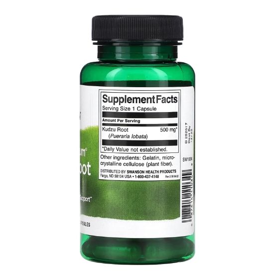 Kudzu Root, 500mg, 60 caps, Swanson - Vitax.ro