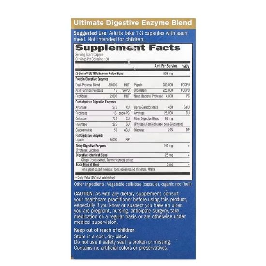 Omega Zyme Ultra, 180 vcaps, Garden of Life - Vitax.ro