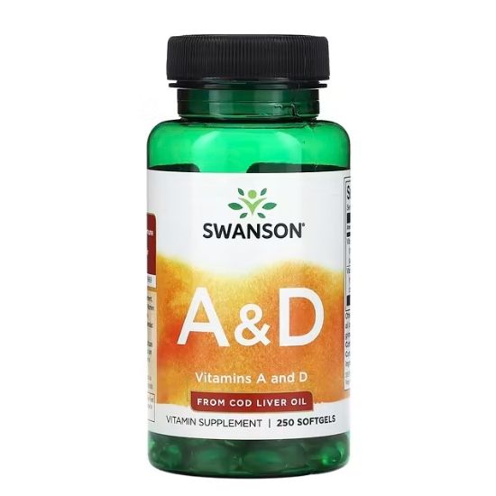 Vitamins A & D, 250 softgels, Swanson - Vitax.ro