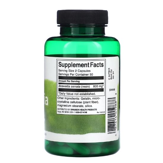 Boswellia, 400mg, 100 caps, Swanson - Vitax.ro
