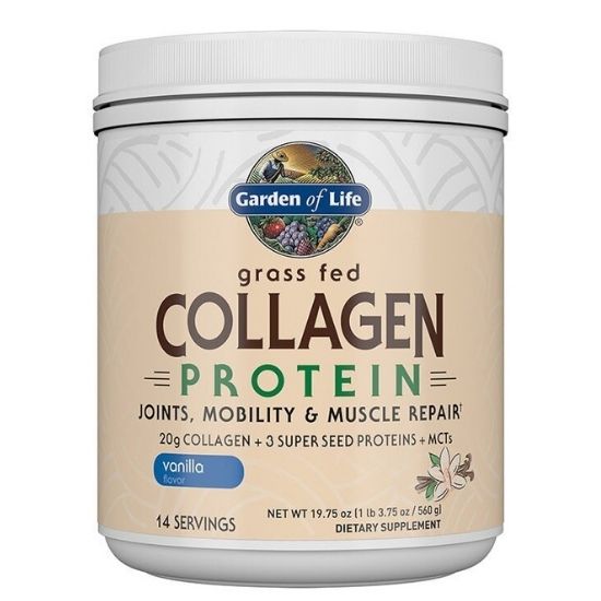Grass Fed Collagen Protein, Vanilla, 560g, Garden of Life - Vitax.ro