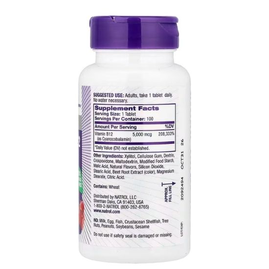 Vitamina B12, Natrol - Vitax.ro