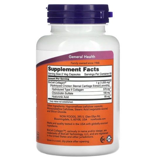 BioCell Collagen Hydrolyzed Type II - 120 vcaps