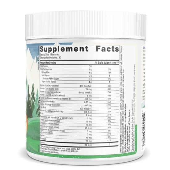 Zero Sugar Kids Multi Gummies, Orange Lemon, 120 gummies, Nordic Naturals - Vitax.ro