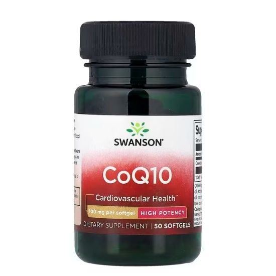 CoQ10, 100mg, 50 softgels, Swanson - Vitax.ro