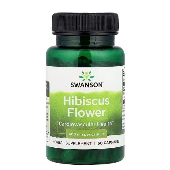 Full Spectrum Hibiscus Flower, 400mg, 60 caps, Swanson - Vitax.ro