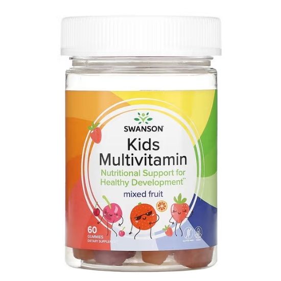 Kids Multivitamin, Mixed Fruit, 60 gummies, Swanson - Vitax.ro