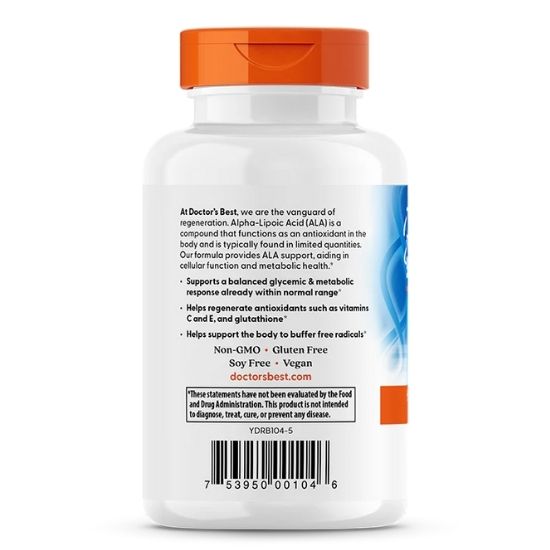 Alpha Lipoic Acid, 150mg, 120 vcaps, Doctor's Best - Vitax.ro