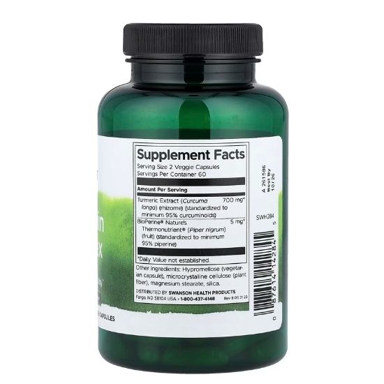 Curcumin Complex, 700mg, 120 vcaps, Swanson - Vitax.ro