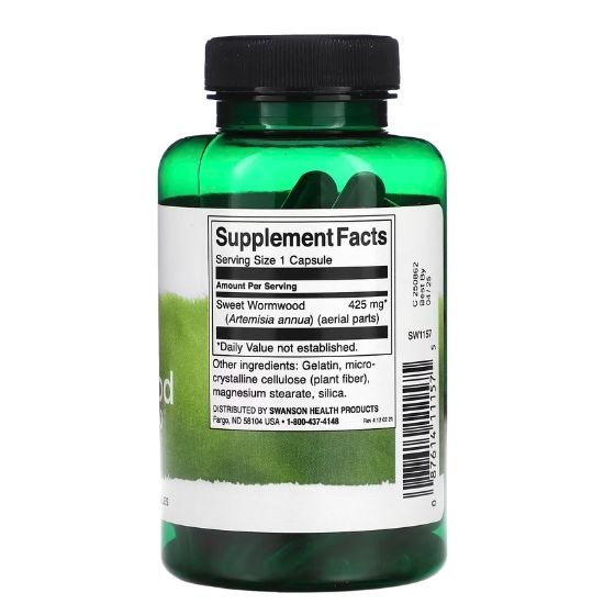 Full Spectrum Wormwood, 425mg, 90 caps, Swanson - Vitax.ro