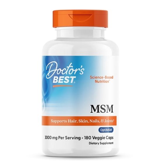 MSM with OptiMSM Vegan, 1000mg, 180 vcaps, Doctor's Best - Vitax.ro
