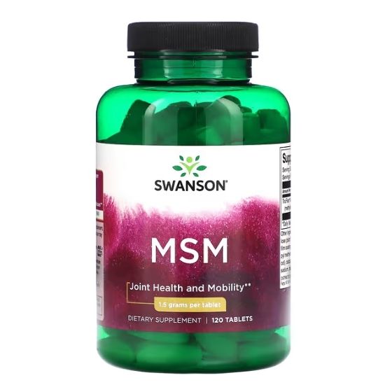 MSM Methylsulfonylmethane, 1500mg, 120 tabs, Swanson - Vitax.ro