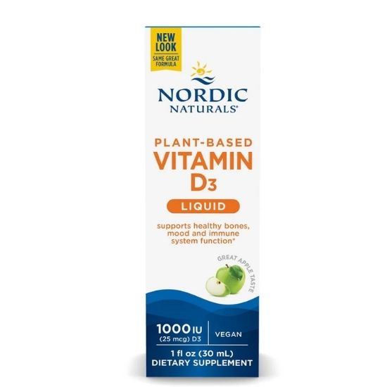 Vitamin D3 Vegan, 1000 IU, 30 ml, Nordic Naturals - Vitax.ro