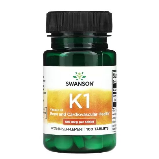 Vitamin K1, 100mcg, 100 tabs, Swanson - Vitax.ro