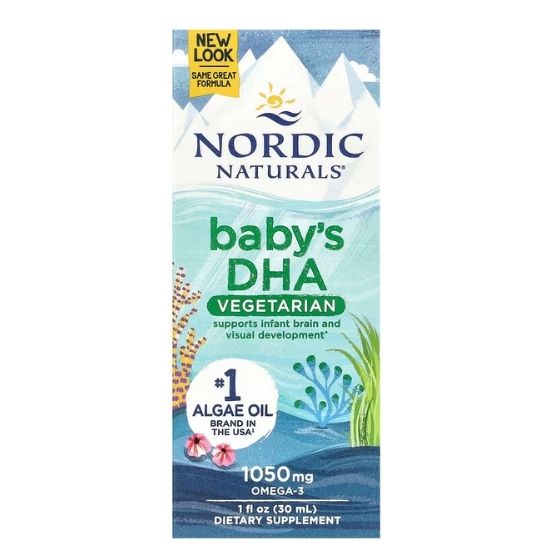 Baby's DHA Vegetarian, 1050mg, 30 ml, Nordic Naturals - Vitax.ro