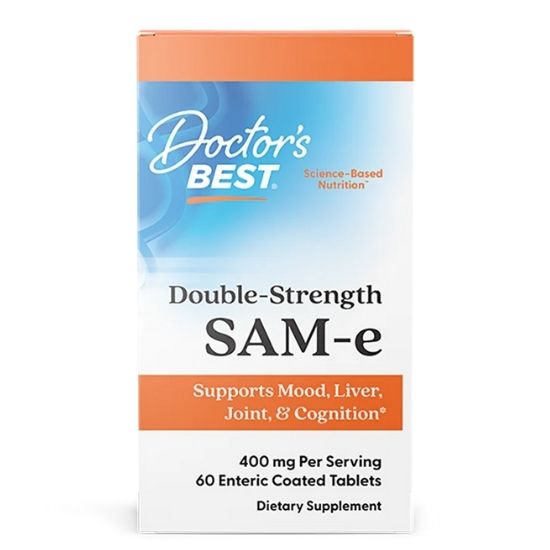 SAM-e, 400mg Double-Strength, 60 tablets, Doctor's Best