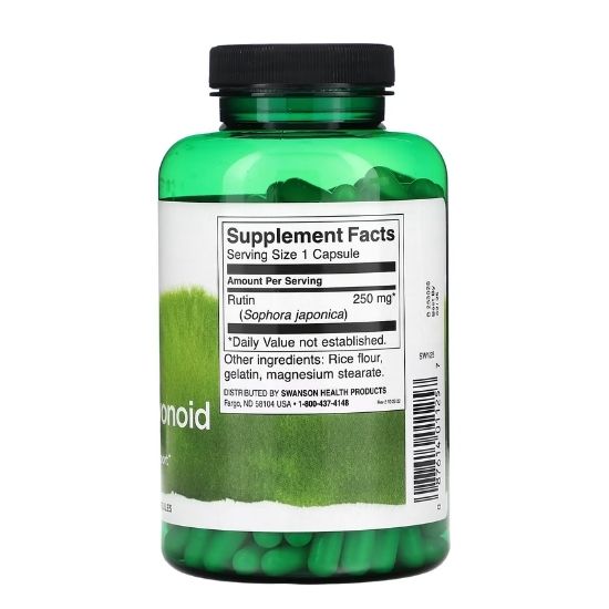 Rutin, 250mg, 250 caps, Swanson - Vitax.ro