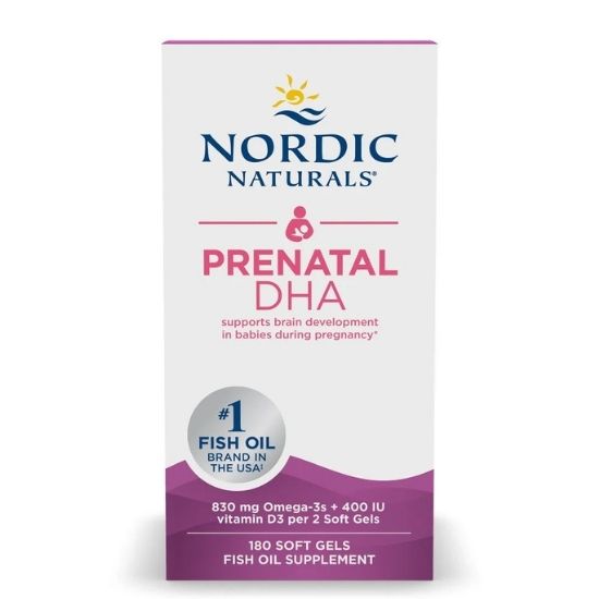 Prenatal DHA Fish Oil, 180 softgels, Nordic Naturals - Vitax.ro