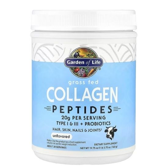Grass Fed Collagen Peptides, 560g, Garden of Life - Vitax.ro