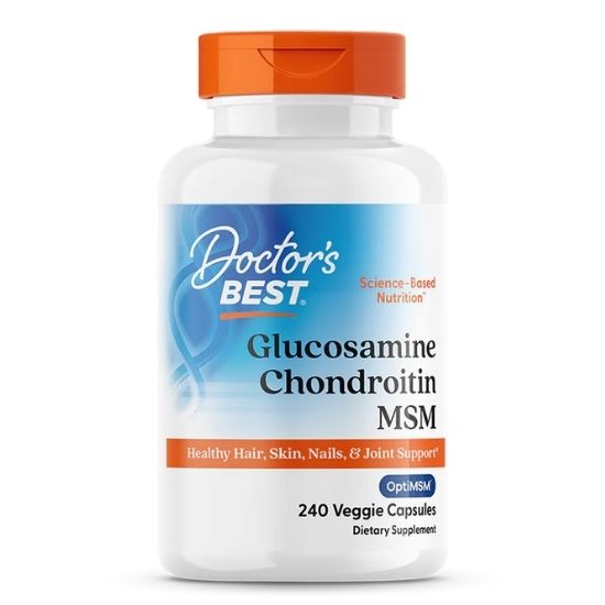 Glucosamine Chondroitin MSM cu OptiMSM, 240 caps, Doctor's Best - Vitax.ro
