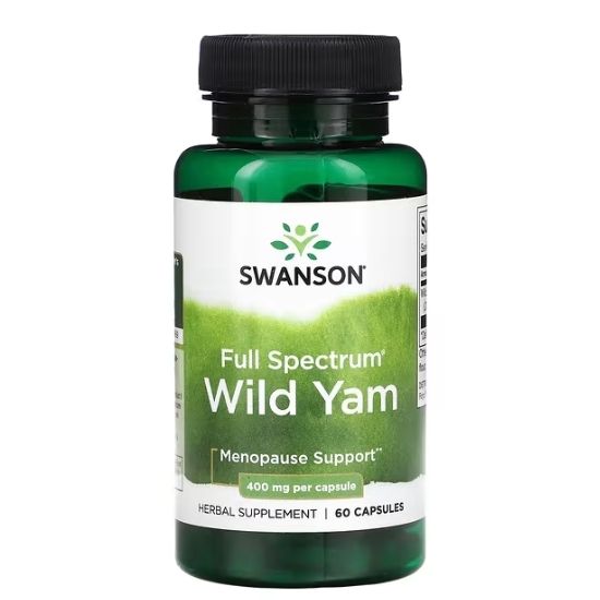 Full Spectrum Wild Yam, 400mg, 60 caps, Swanson - Vitax.ro