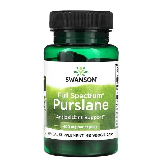 Full Spectrum Purslane, 400mg, 60 vcaps, Swanson - Vitax.ro