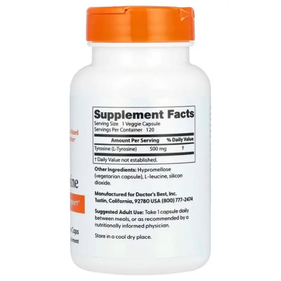 Best L-Tyrosine, 500mg - 120 vcaps