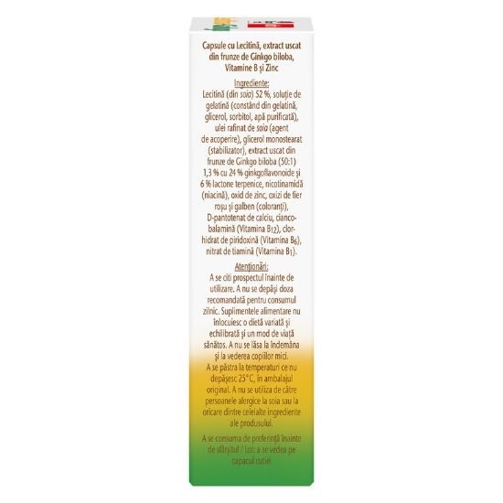 Lecitina + Ginkgo, 30 capsule, Doppelherz - Vitax.ro