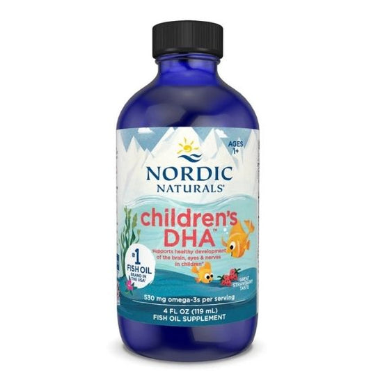 Children's DHA 530mg Omega-3, Strawberry, 119 ml, Nordic Naturals - Vitax.ro