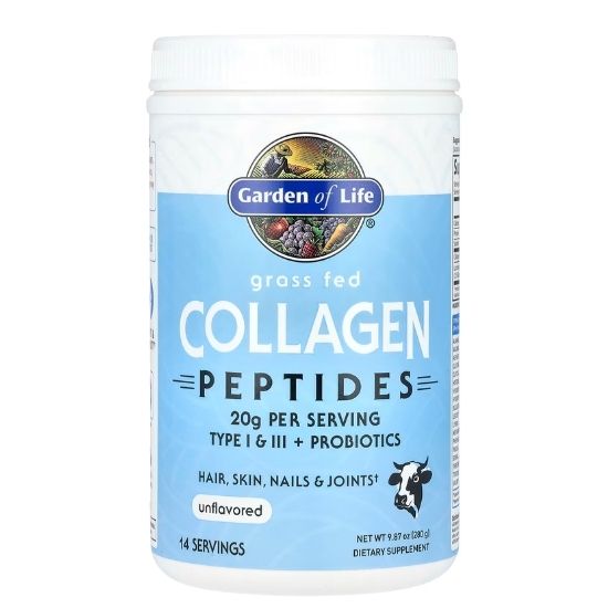 Grass Fed Collagen Peptides, 280g, Garden of Life - Vitax.ro