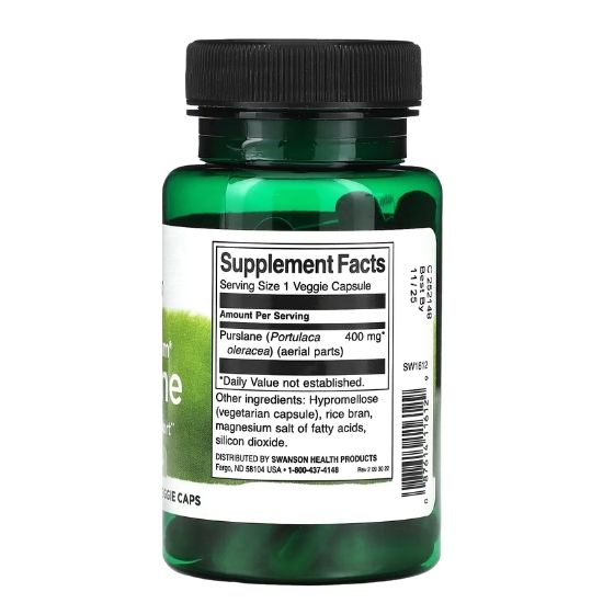 Full Spectrum Purslane, 400mg, 60 vcaps, Swanson - Vitax.ro