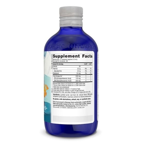 Children's DHA, 530mg, Strawberry, 237 ml, Nordic Naturals - Vitax.ro