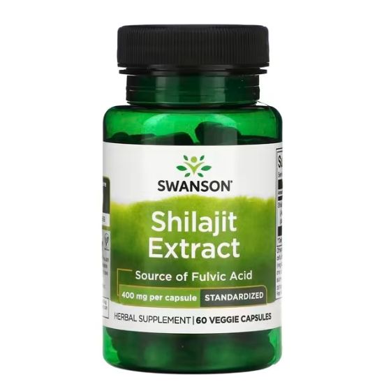 Shilajit Extract, 400mg, 60 vcaps, Swanson - Vitax.ro