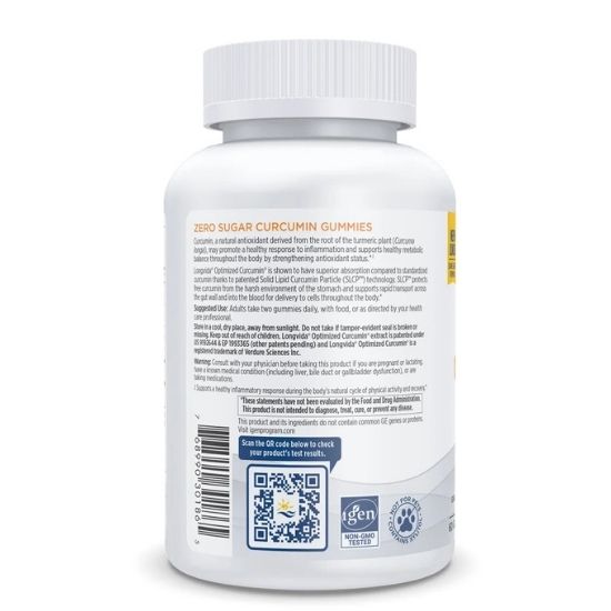 Zero Sugar Curcumin Gummies, 60 gummies, Nordic Naturals - Vitax.ro