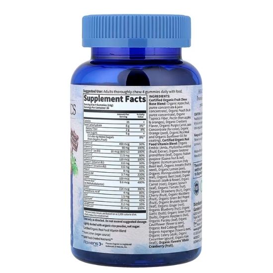Mykind Organics Men's Multi 40+ Gummies, Organic Berry, 120 vegan gummy drops, Garden of Life - Vitax.ro