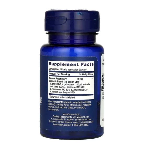 Florassist Balance, 30 liquid vcaps, Life Extension - Vitax.ro