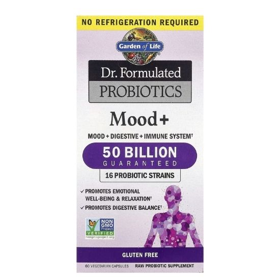 Dr. Formulated Probiotics Mood+, 60 vcaps, Garden of Life - Vitax.ro