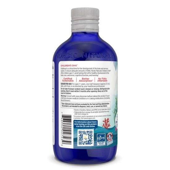 Children's DHA, 530mg, Strawberry, 237 ml, Nordic Naturals - Vitax.ro