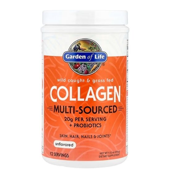 Wild Caught & Grass Fed Collagen Multi-Sourced, 270g, Garden of Life - Vitax.ro